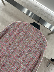 This slubby round-neck dress jacket