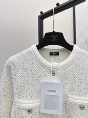 Exquisite sequined short cardigan