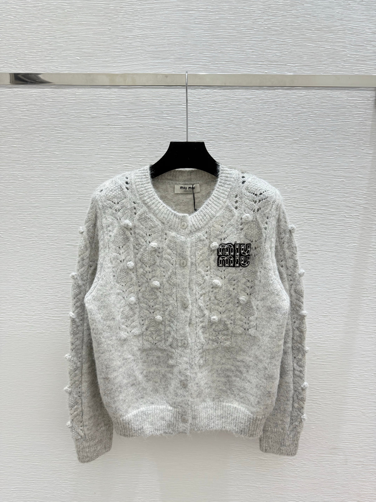 3D Ball Hollow Cardigan