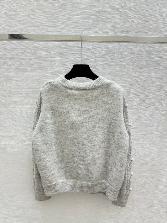 3D Ball Hollow Cardigan