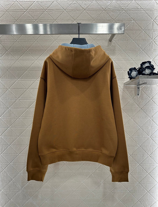 Hooded Zippered Drawstring Jacket