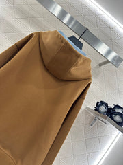 Hooded Zippered Drawstring Jacket