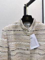 Waist-cinching woven jacket
