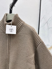 Wool knitted jacket