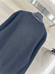 Contrast Color Fake Two-Piece Knit Cardigan