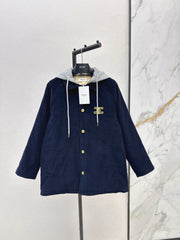 Hooded Drawstring Puffer Jacket