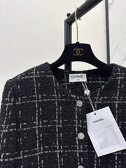 Woven tweed fringed jacket