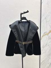 Wrap-style short coat
