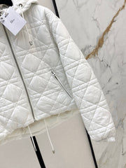 Plaid Hooded Down Jacket