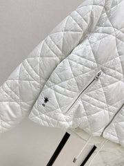 Plaid Hooded Down Jacket