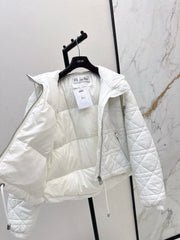 Plaid Hooded Down Jacket