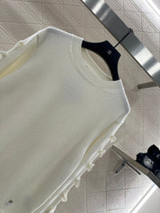 Solid Bow Knit Sweater