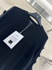 Solid Bow Knit Sweater