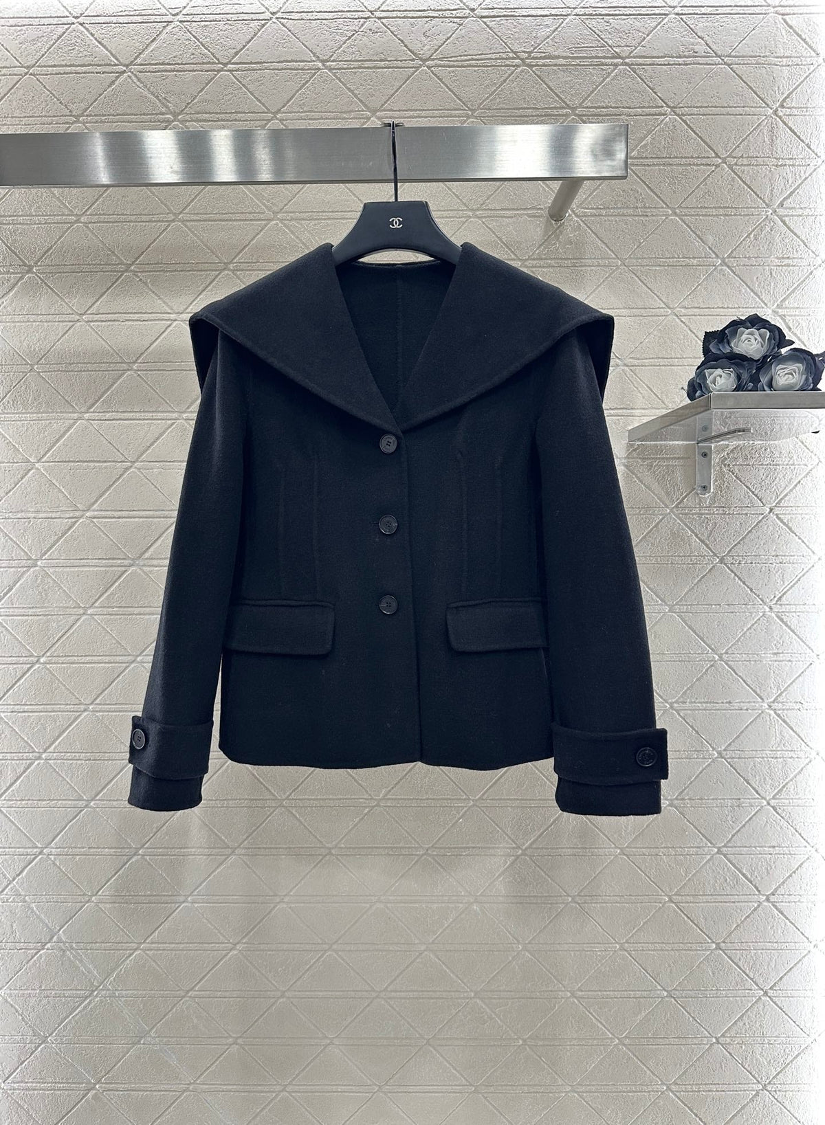 Large Lapel Shawl Coat