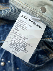 Vintage rhinestone-embellished jeans