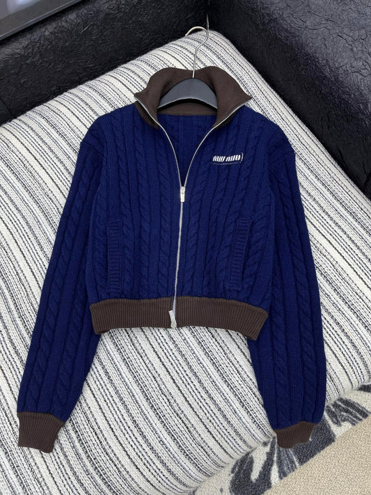 cable knit sweater jacket