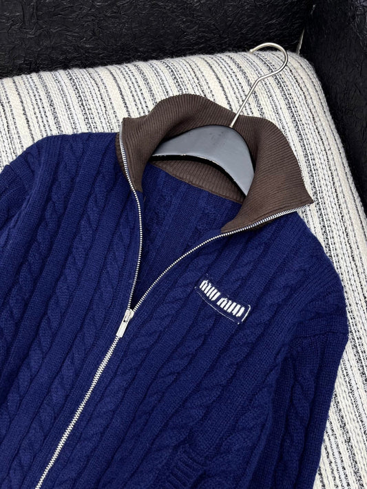 cable knit sweater jacket