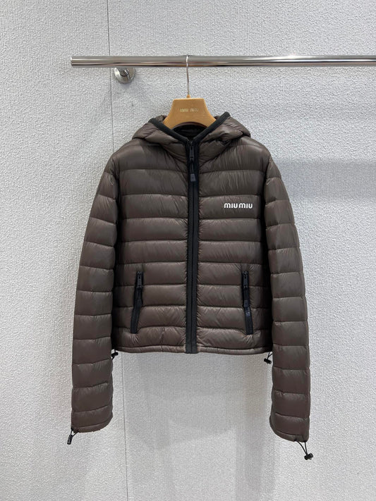 lightweight hooded down jacket