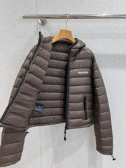 lightweight hooded down jacket