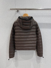lightweight hooded down jacket