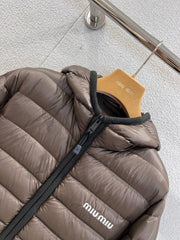 lightweight hooded down jacket