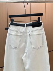 White Jeans [With Belt]