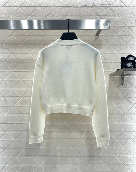 Heart Letter Knit Cardigan