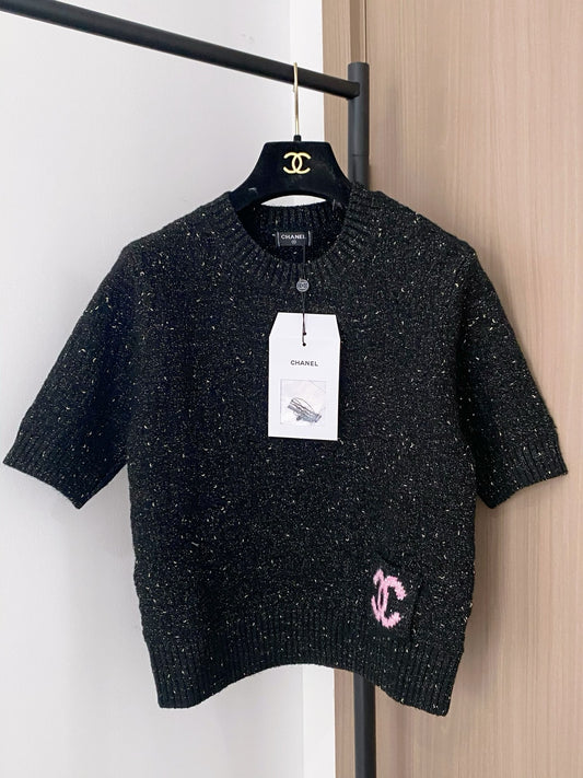 Tweed blend short sleeves