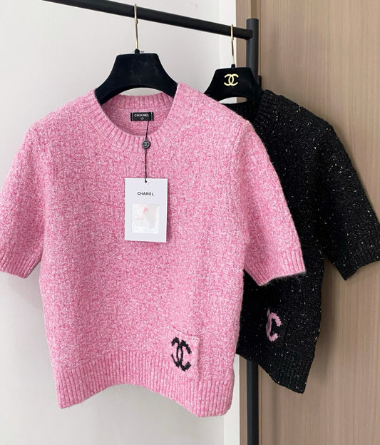 Tweed blend short sleeves