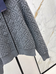 Cashmere and wool hooded jacket