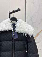 Subtle Embossed Short Down Jacket