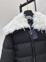 Subtle Embossed Short Down Jacket