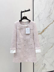 Pink Woven Dress