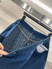 Deconstructed Wide-Leg Jeans