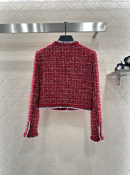 Brooch Round Neck Knitted coat