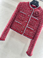 Brooch Round Neck Knitted coat