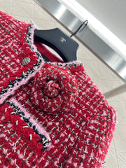 Brooch Round Neck Knitted coat