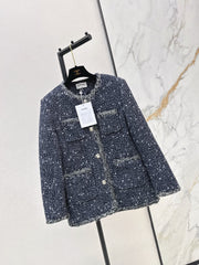 Coarse-woven Goose Down Woven Coat