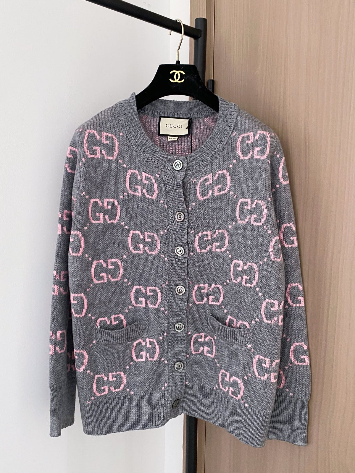 All-over print cardigan