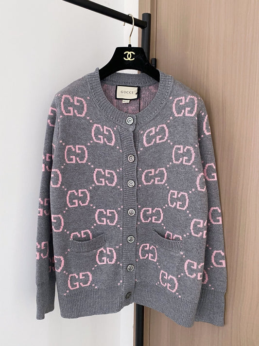 All-over print cardigan