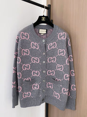 All-over print cardigan