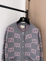 All-over print cardigan
