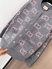 All-over print cardigan