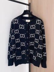 All-over print cardigan