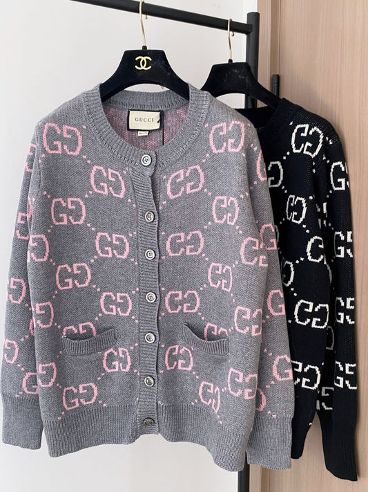 All-over print cardigan