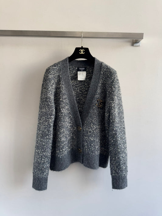 V-neck cashmere cardigan