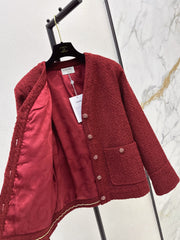 Waist-cinching woven cardigan