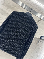 Woven Round Neck Dress Coat