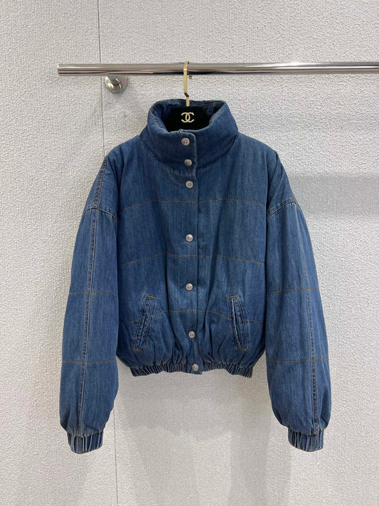 Blue Denim Down Jacket