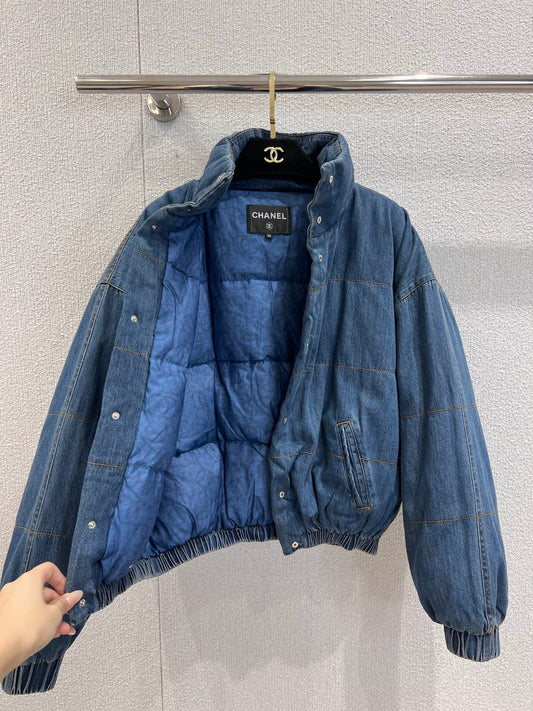 Blue Denim Down Jacket